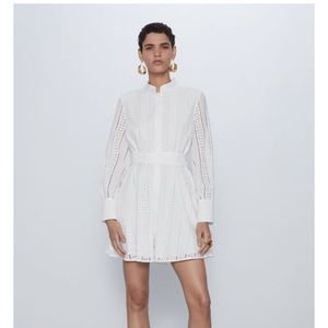 NWT white lace Zara dress